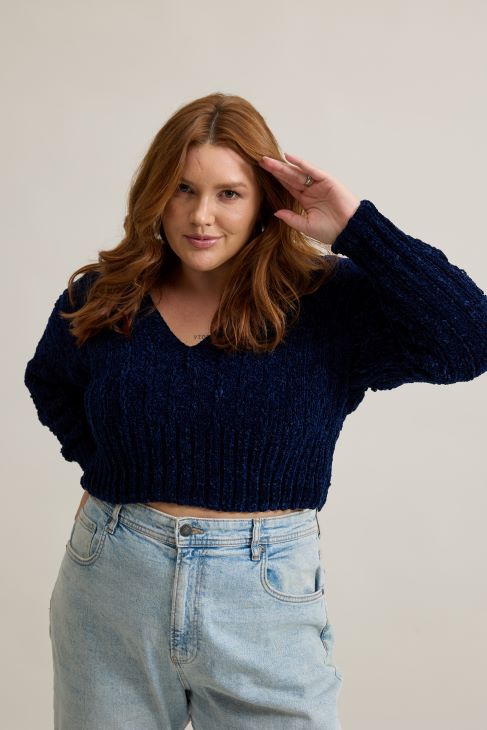 Blusa azul clássico